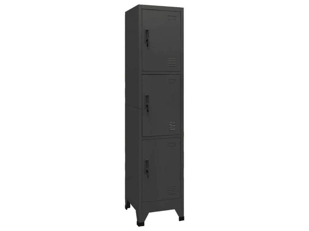 Anthracite Locker Cabinet 38x45x180 Steel TKQE40283