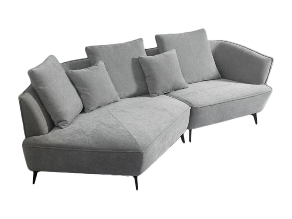 Sofa - Grey woven fabric - Boislis EBET49689