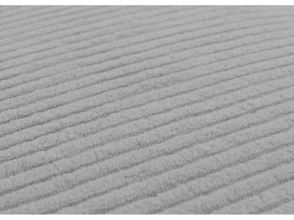 Set of 2 high-back dining chairs in light grey corduroy fabric with dark wood legs 04 0007327 JYMT38700