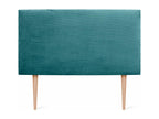 Mobenze Headboard, Plain Ribbed, 105x115 cm with Bed Legs 105 cm - Turquoise SMBM23150