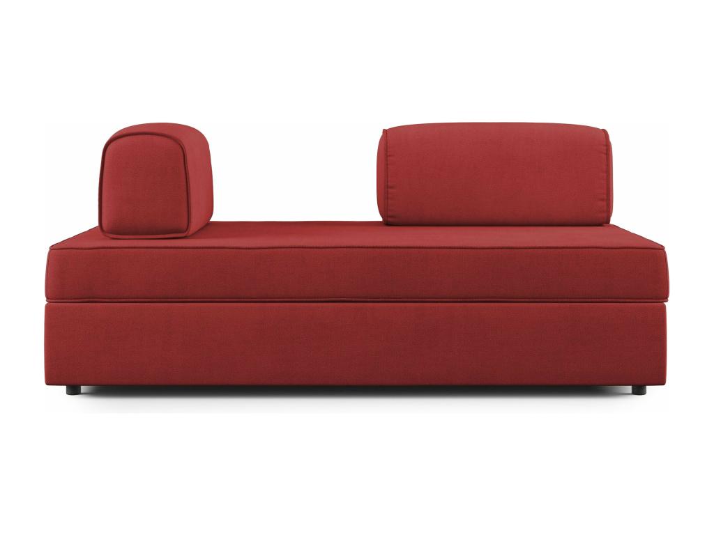 Mobenze Sofa with pull-out ottoman and removable backrest in waterproof fabric T02 200 cm red PUCD17762