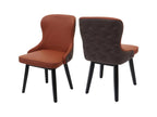 Set of 2 Mobenze-M60 dining chairs, upholstered kitchen chairs, fabric/textile, solid Mobenze - Mobenze WNGQ25249