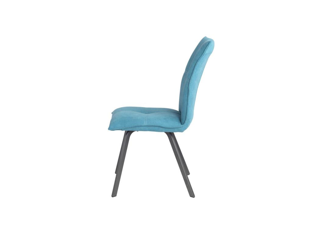 Boislis Metal/Blue Fabric Chairs - Boislis ASBE33631