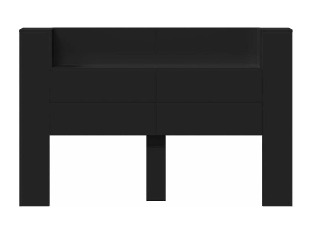 Black LED Headboard Wardrobe 160x16.5x103.5 cm CFYG73072