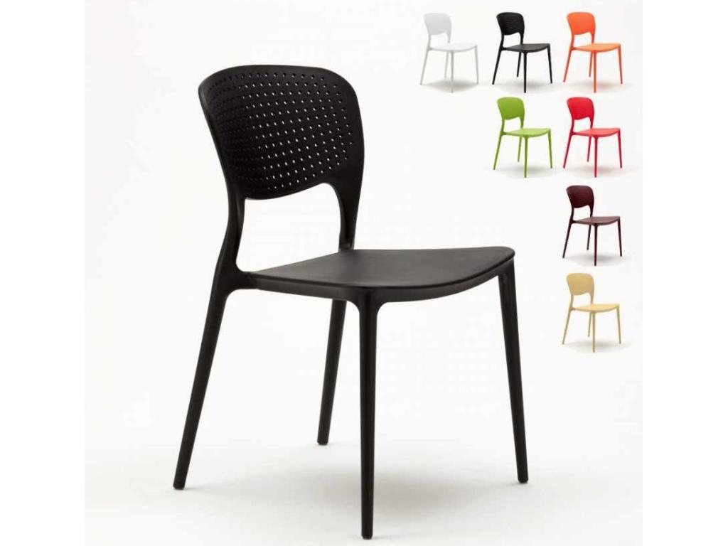 Mobenze Modern Stackable Chair - Grey - MAGA49245