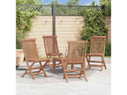 Mobenze Solid Teak Folding Garden Chairs, Set of 4, MSKU42219