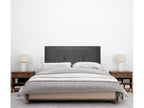Boislis Smooth Faux Leather Headboard with Buttons 95x105cm with Legs for 90cm Beds - Grey JYAX15918
