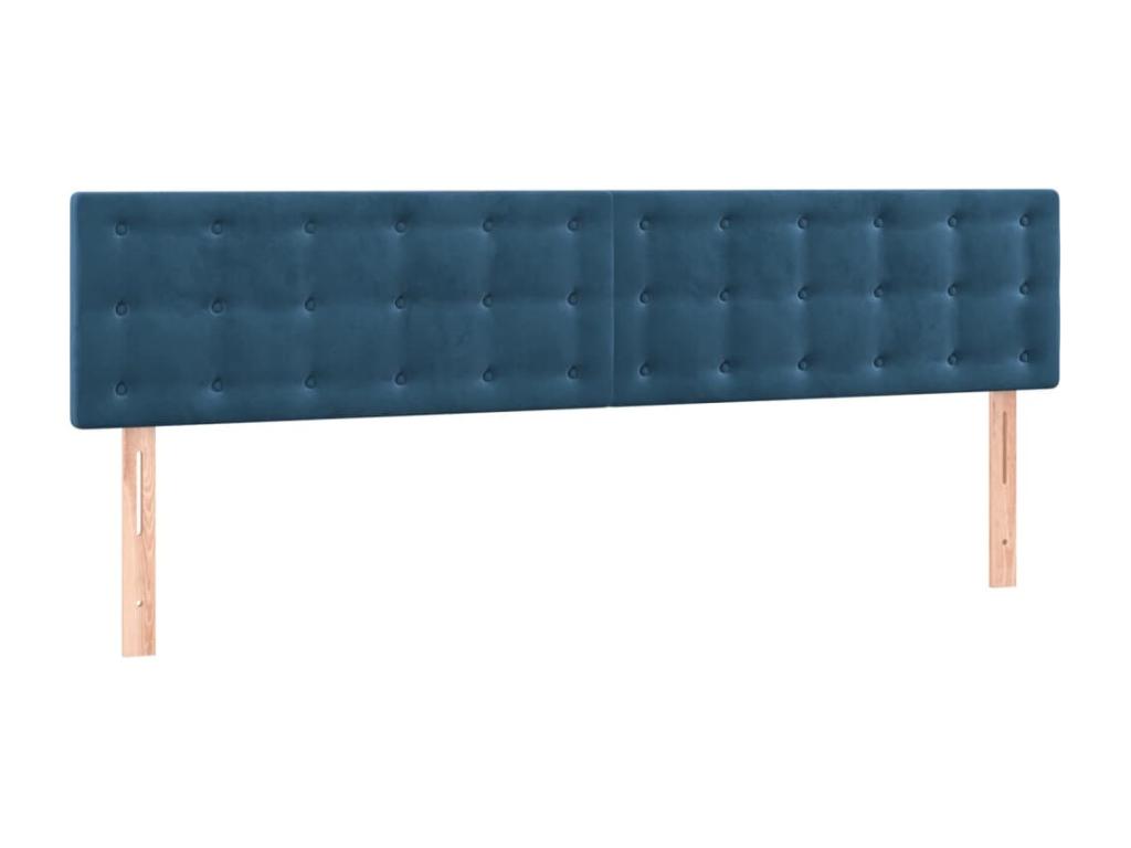 Bed frame with dark blue headboard 120x190 cm Mobenze GAUN35662