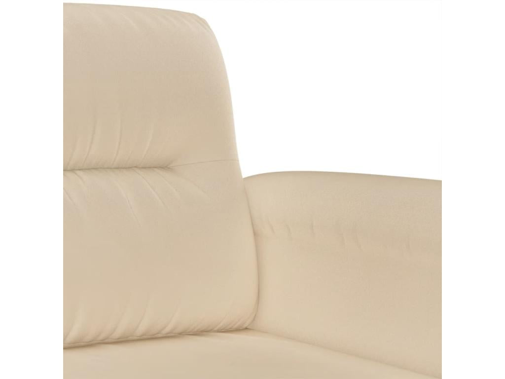 2-seater sofa, cream, 140 cm, microfiber fabric PZRK36102