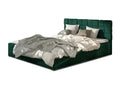 Bed with storage compartment 140x200 upholstered in green velvet Boislis DKDU10197