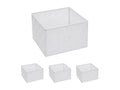 4x Boislis-C37 storage basket 12x19x19cm - white ALGB15736