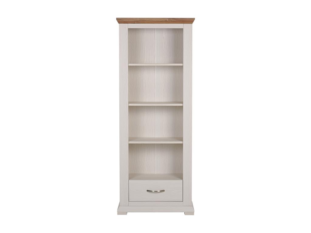 Boislis Cream 4-Shelf Bookcase KQQK26769