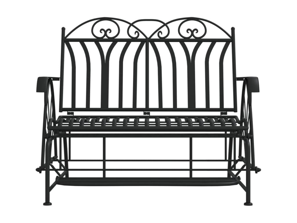 Black garden bench, 114x83x98 cm, 02 0011121 BVGC00595