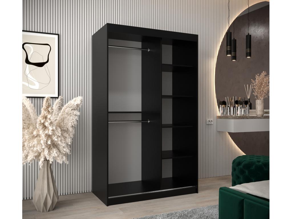 CABINET Boislis 2 PUERTAS CORREDERAS 200/120/62 2 puertas Negro/Negro MHNE87302