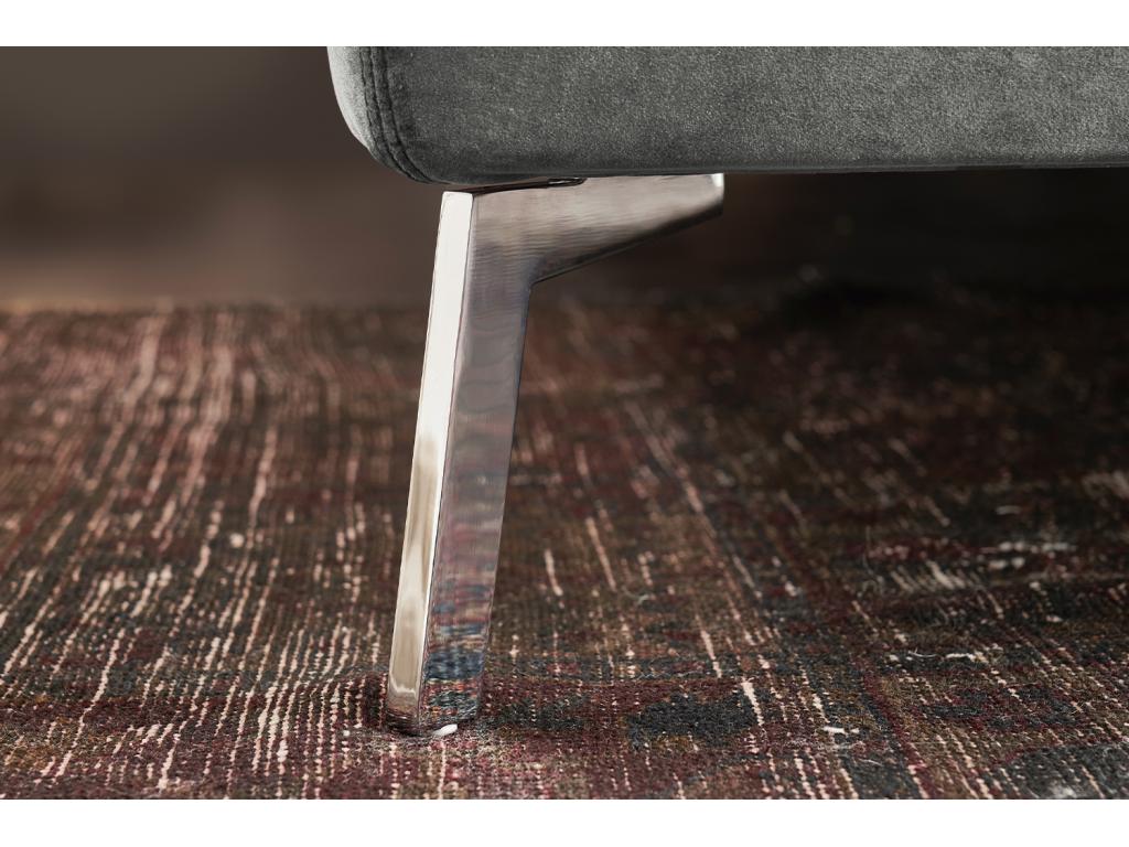 Bed - Grey Velvet - CHARME FJKX29598