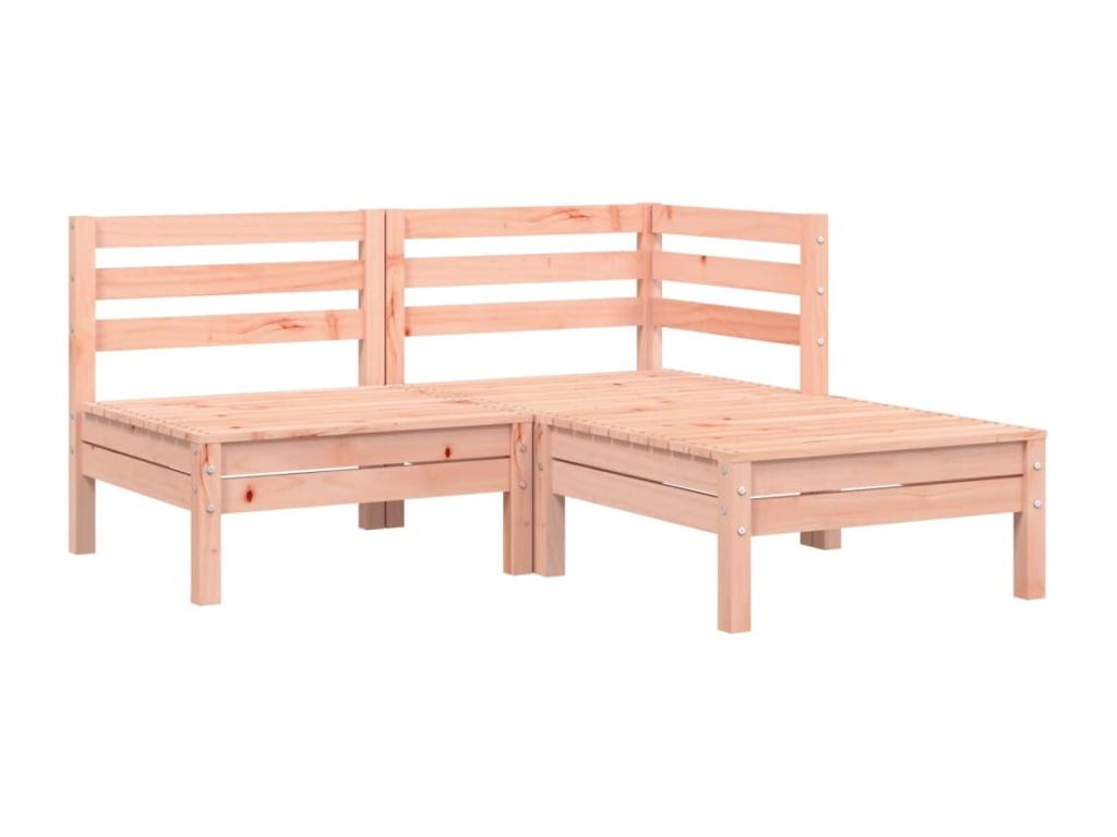 2-seater garden sofa with cushions and footrest QSBK36678