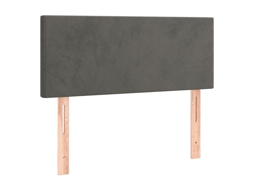 Dark Grey LED Headboard 80x5x78/88 cm Velvet IOAS28890