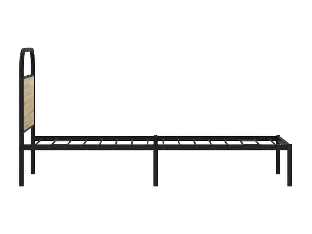 Bed frame without mattress 80x200cm oak Boislis engineered wood MFAM26972