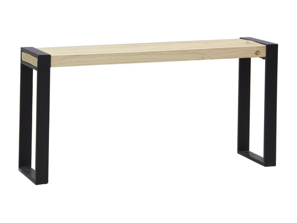 Pine and metal bench ZYWC53411