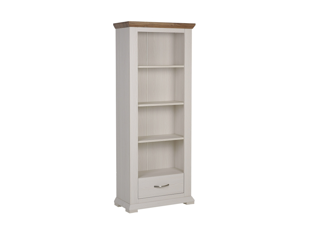 Boislis Cream 4-Shelf Bookcase KQQK26769