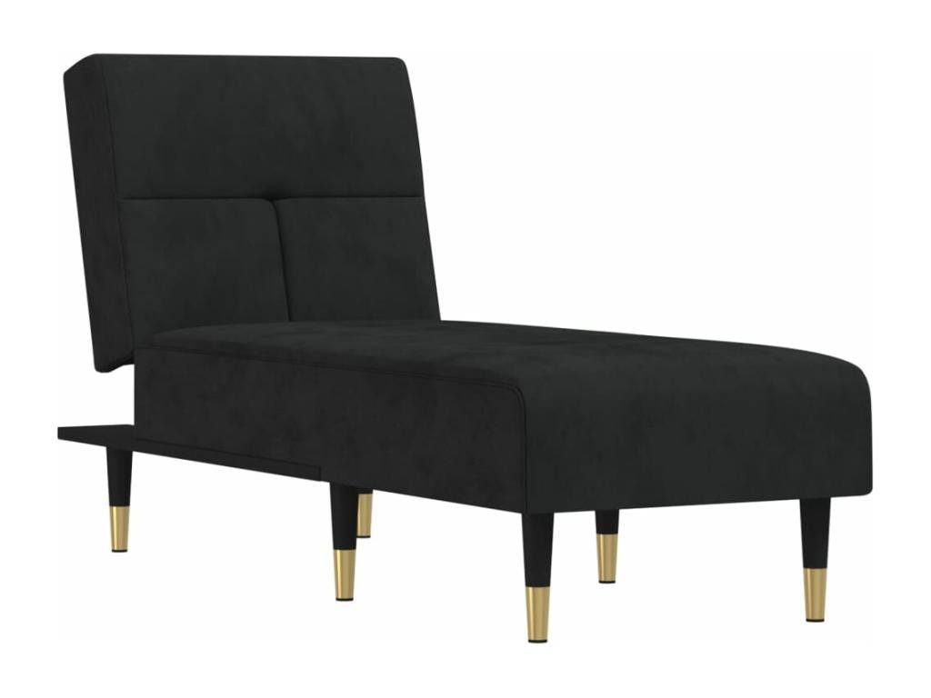 Mobenze SVCX15154 black chaise longue