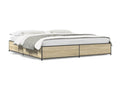 Bed frame without mattress, oak, Boislis, 180x200 cm, SMWO27802
