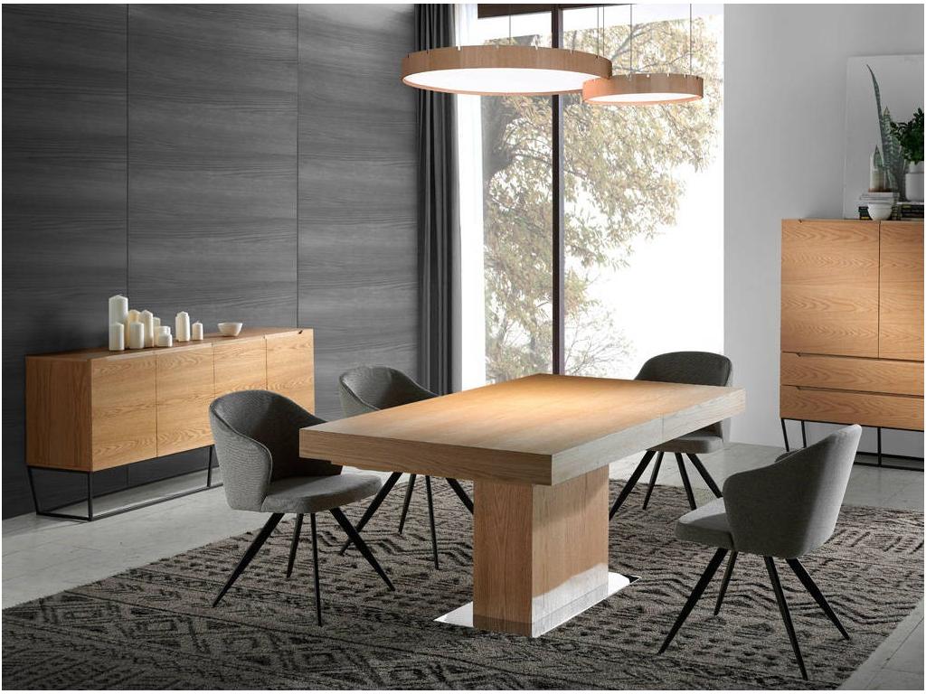 Mobenze fabric chair with black steel legs - Set of 2 - Color Mobenze 67 PSVH78884