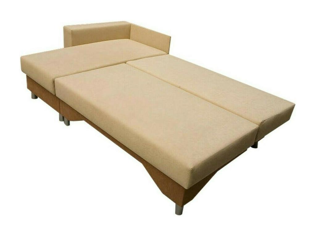 Mobenze 100 Black Corner Sofa with Sleeping Function and Bedding Box, 215x133x95cm BYJP76922