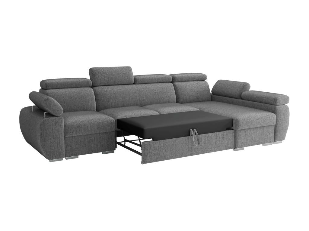 Boislis 227 Grey Corner Sofa with Sleeping Function and Bed Box, 320x170x85cm LCFA88902