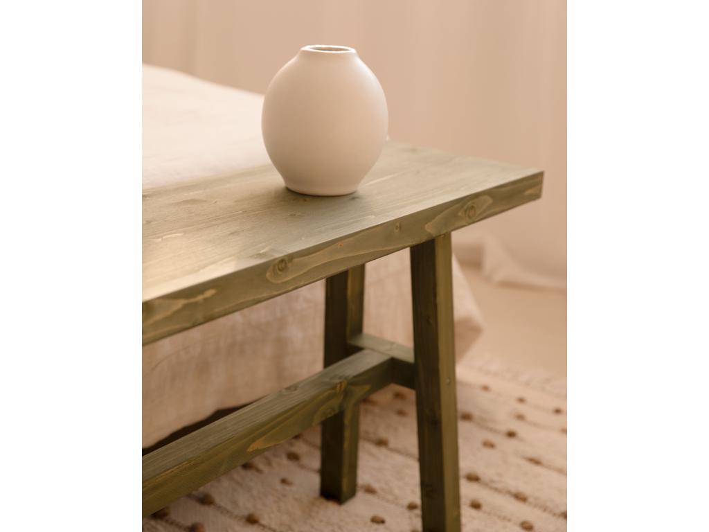 Green fir wood bench 100x50cm - Boislis ECMQ51978