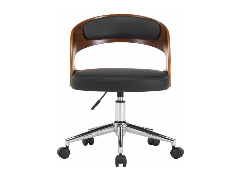 Mobenze curved and faux leather swivel dining chairs, set of 6, WGAV79162