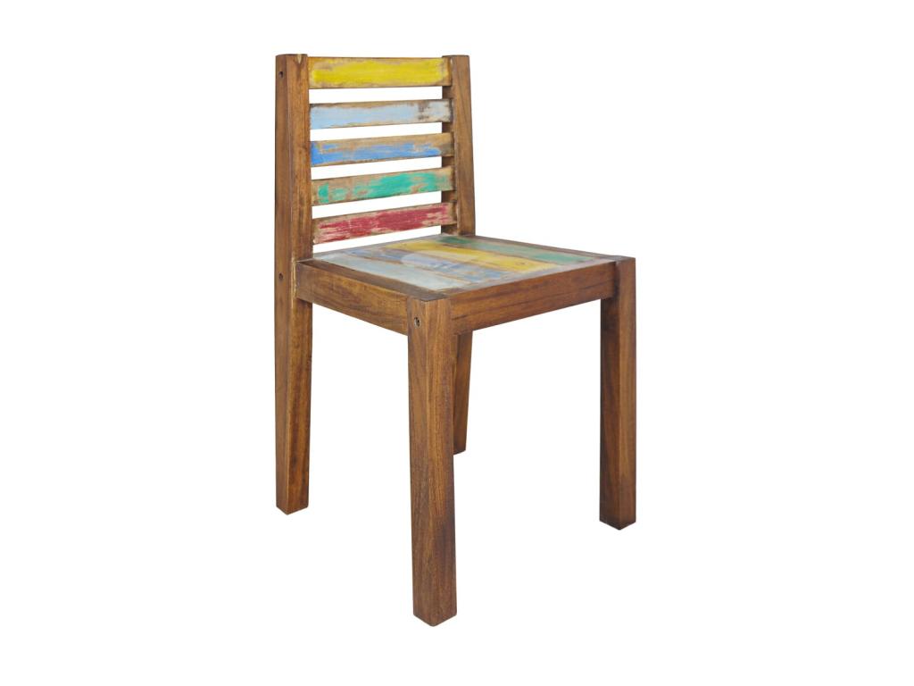 Dining Chairs, 4 pcs, Solid Reclaimed Wood, MANC80807