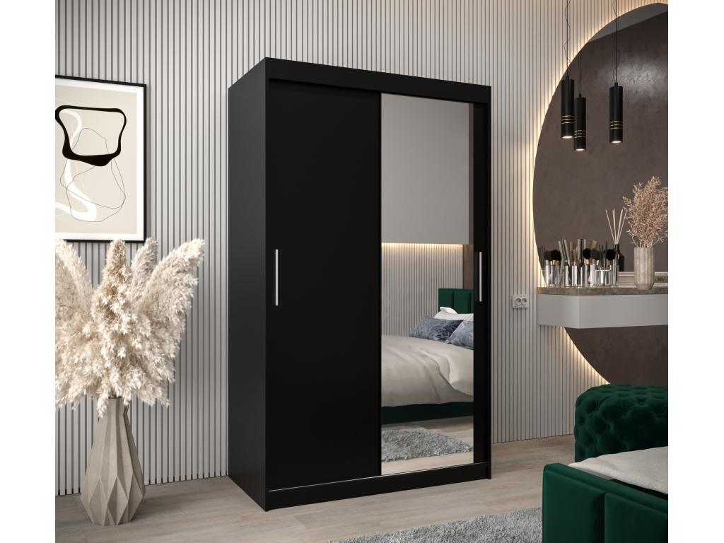 CABINET Boislis 2 PUERTAS CORREDERAS 200/120/62 2 puertas Negro/Negro MHNE87302