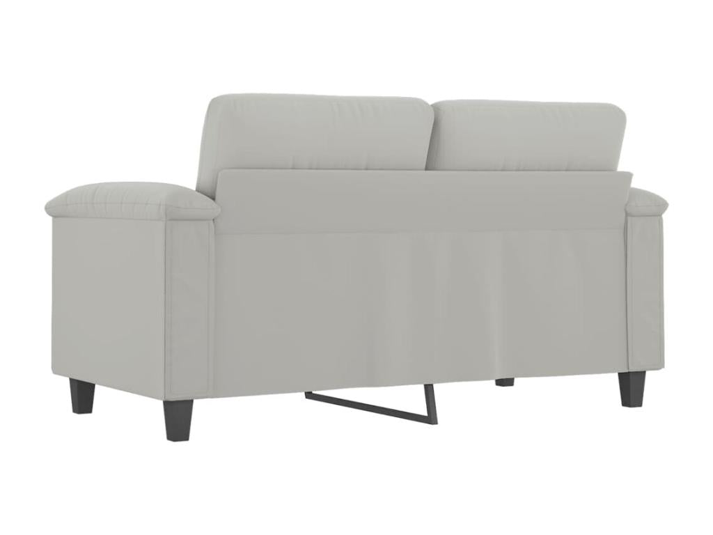2-seater sofa, light grey, 120 cm, microfiber fabric, UBOM31330