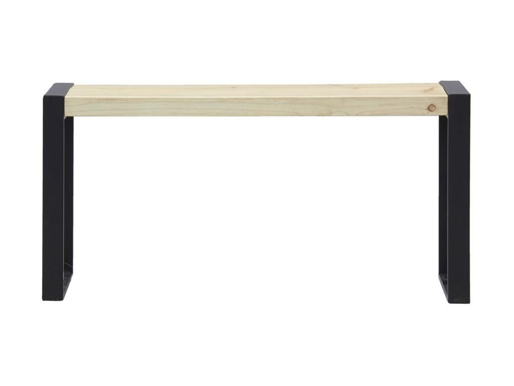 Pine and metal bench ZYWC53411