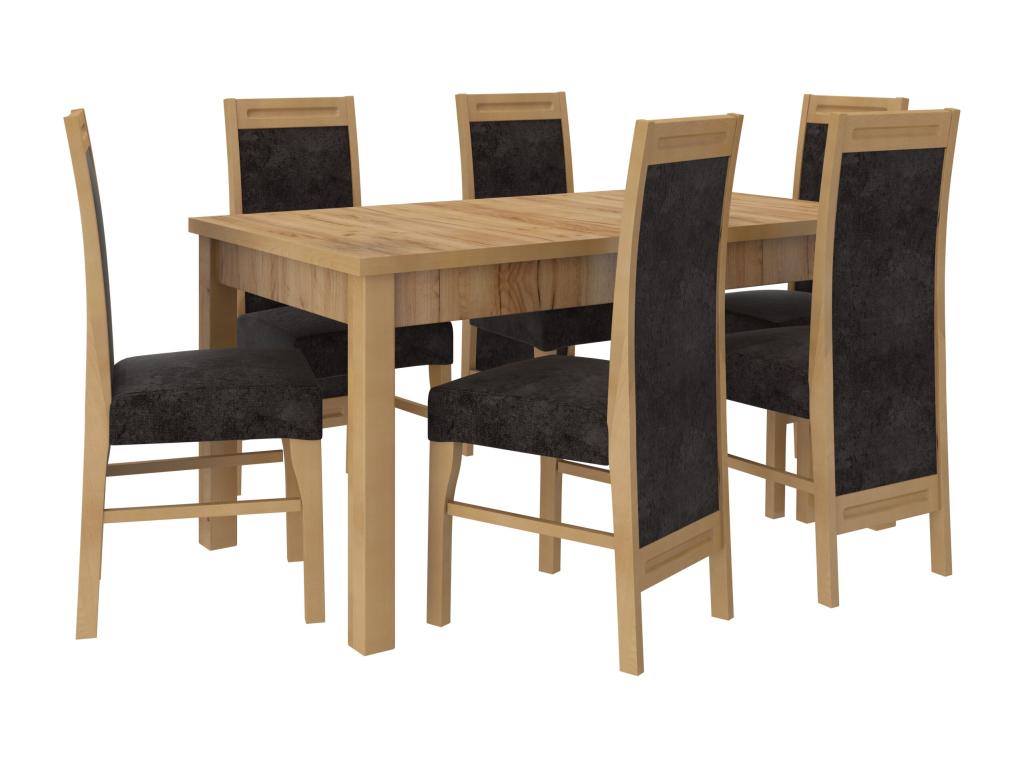 Light beech wood chair with choice of fabric Boislis-Tissu 27105 QNBM26590