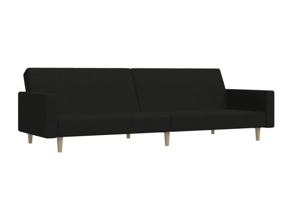 Black fabric 2-seater sofa bed VDNU72288